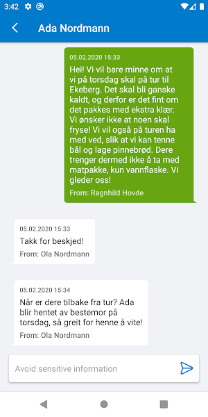Min Barnehage Ansatt Screenshot 3
