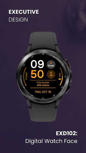 EXD102: Digital Watch Face Screenshot 1