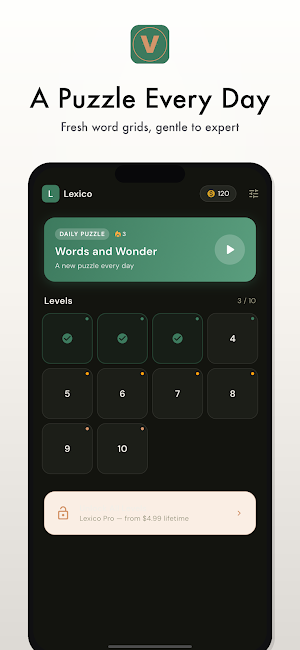 Lexico - Daily Word Puzzles Screenshot 0