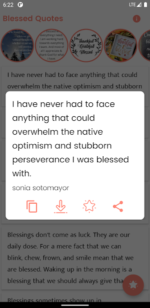 Blessed Quotes and Sayings Screenshot 0