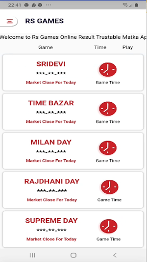 RS GAMES-Play Online Matka App Screenshot 0