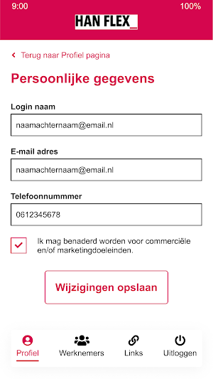 HAN FLEX urenportaal Screenshot 1