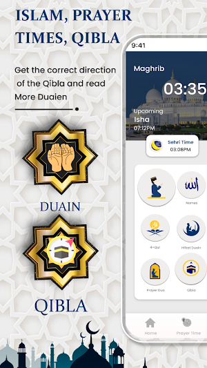 Islam: Prayer Times, Qibla app Screenshot 0