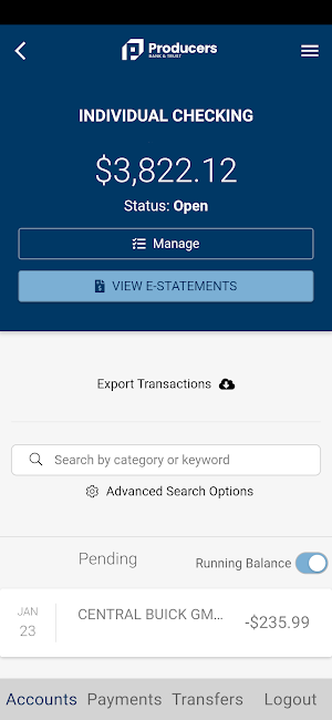 Producers Bank & Trust Mobile Screenshot 3