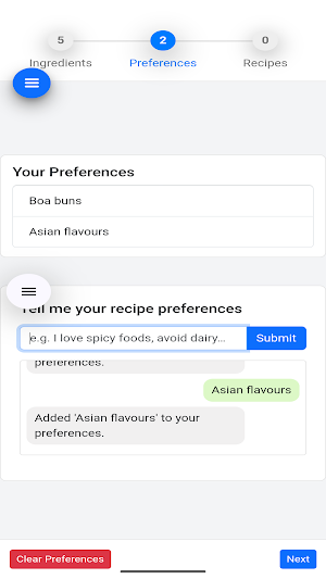 Recipe Finder: AI Ingredients Screenshot 1