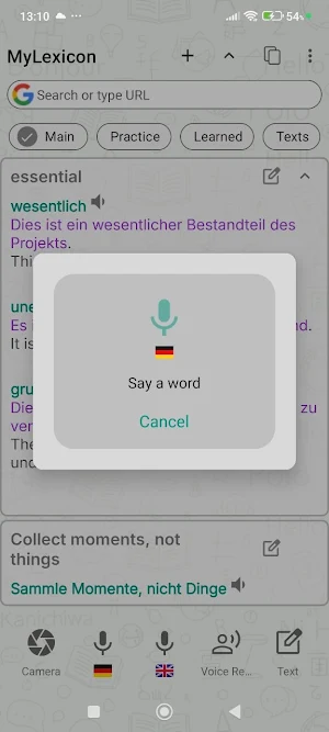 MyLexicon - AI Vocab Builder Screenshot 1