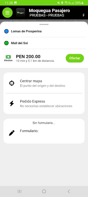 Moquegua Pasajero Screenshot 2