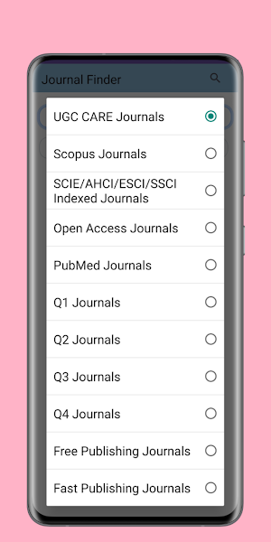 Journal Finder Screenshot 1