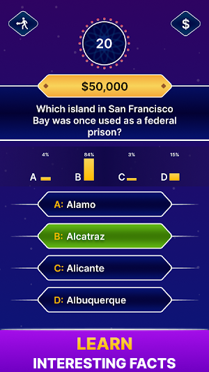 Millionaire Trivia Game Screenshot 1