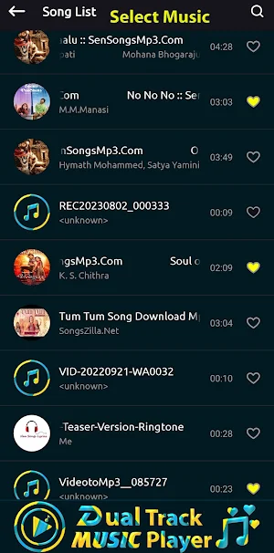 Dual Track Music & MP3 Player Screenshot 2