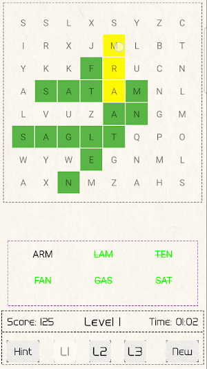Grid Word Challenge Pro Screenshot 1