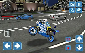 City Police MotorBike 3D Driving Simulator Screenshot 0