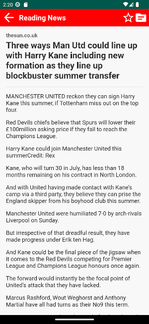 Man Utd Latest News - Realtime Screenshot 2