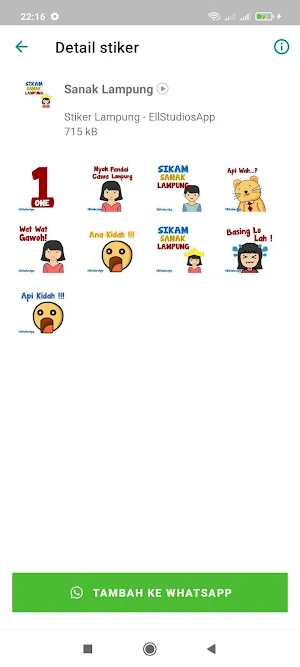 Stiker Lampung Lucu Screenshot 1