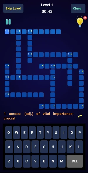 Crossword for WordMasters Screenshot 2