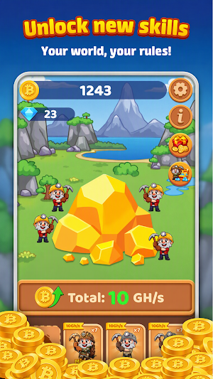 Bitcoin Miner: Dig BTC Screenshot 1