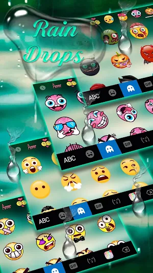 Water Raindrops 2 Keyboard Theme Screenshot 3