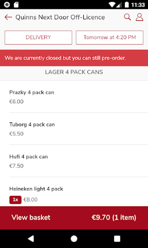 Quinns off licence Poppintree Screenshot 1
