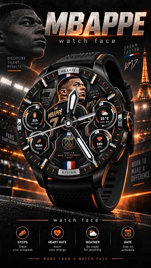 LX010 Mbappe Luxury Watch Face Screenshot 0