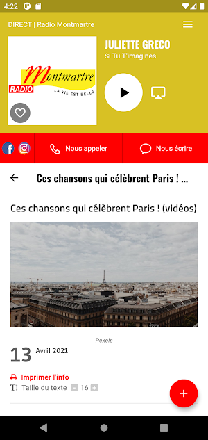 Radio Montmartre Screenshot 2