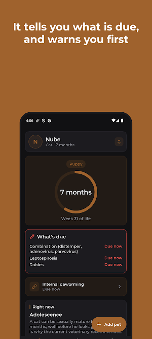 My Pets Tracker Screenshot 1
