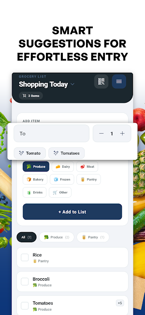 Simple Grocery List Shopping Screenshot 1