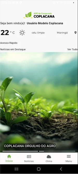 App do Cooperado COPLACANA Screenshot 0