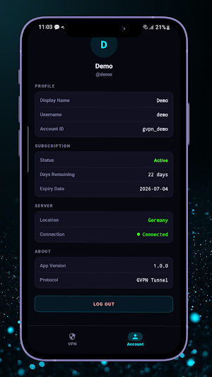 GlobalVPN Screenshot 2