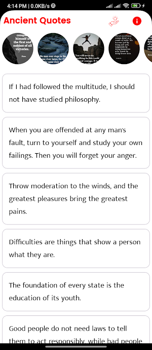 Ancient Quotes and Sayings Screenshot 0
