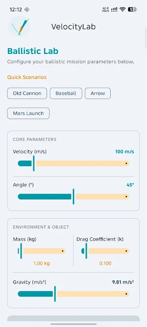 VelocityLab: Physics Sim Screenshot 0