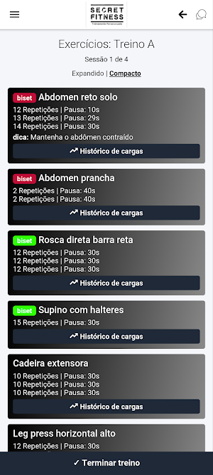 Secret Fitness Screenshot 3