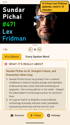uListen: YouTube AI Summary Screenshot 0