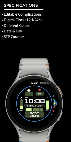 Night ver 73 - watch face Screenshot 3