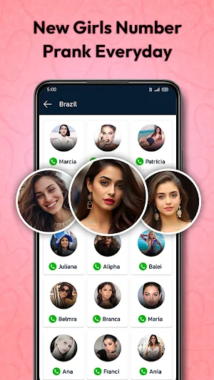 Girls Mobile Number Prank Screenshot 0