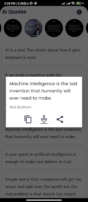 AI Quotes and Sayings Screenshot 2