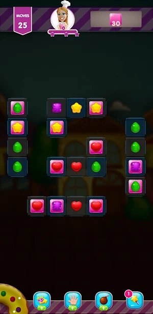 Candy Sweet Legend - Match 3 Puzzle Dark Screenshot 1