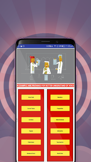English Tenses Practice Active Voice & Narration Screenshot 3