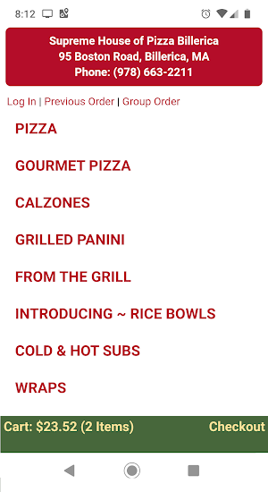 Supreme House of Pizza Billeri Screenshot 1