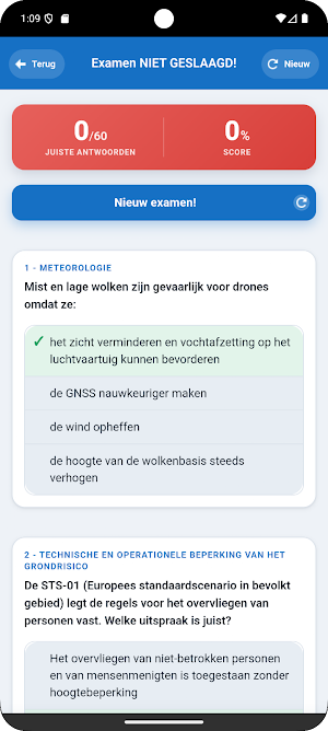 Drone Examen STS Vliegbewijs Screenshot 3