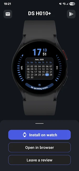 DS H010+ - Calendar watch face Screenshot 0