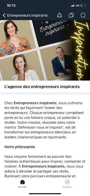 Entrepreneurs Inspirants Screenshot 2