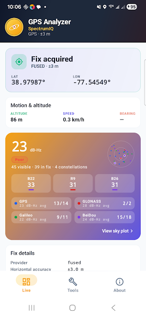 GPS Analyzer Screenshot 0