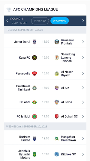 AsiaCL Tracker Screenshot 1