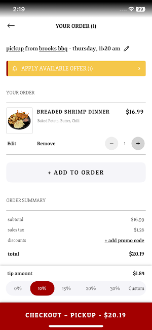 Brooks' House of Bar-B-Q Screenshot 3