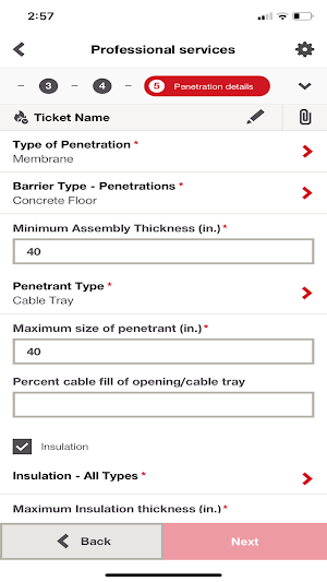 Firestop Selector Screenshot 3