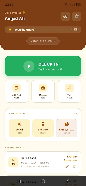 ShiftBook - Work Hours Tracker Screenshot 3