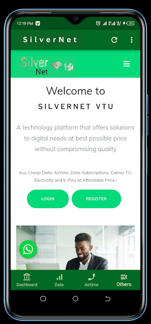SilverNet - Data & VTU App Screenshot 0