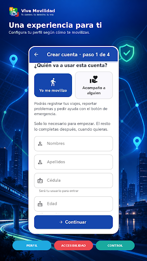 VIVE MOVILIDAD Screenshot 1