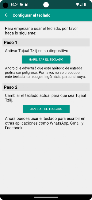 Teclado Tujaal Tziij Screenshot 1
