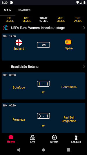 Live Football Tv Streaming HD Screenshot 1